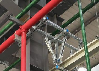 五营该抗震支架的整体式支吊架结构协调性好